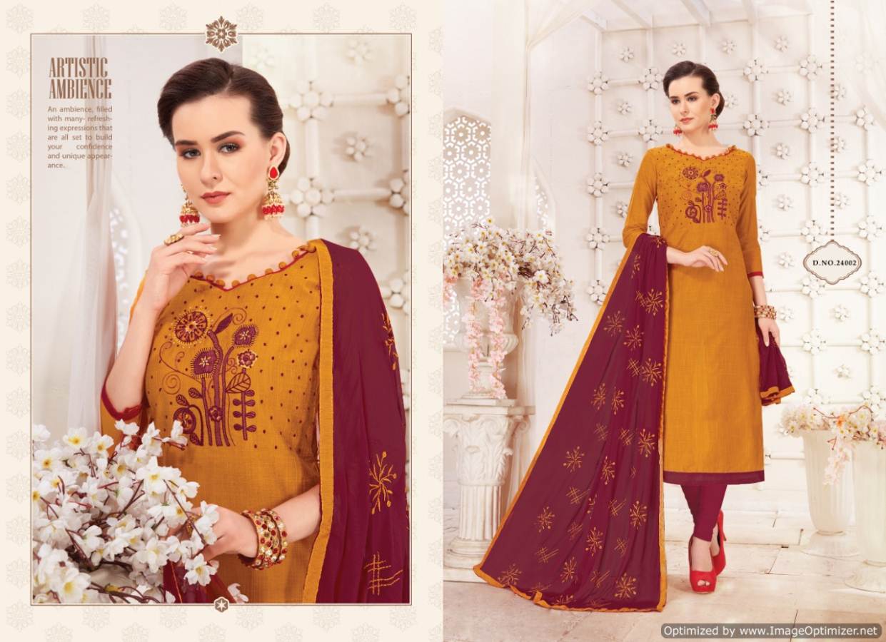 Nayra Vol 2 By Shreeji Designer Churidar Dress Material Collection
