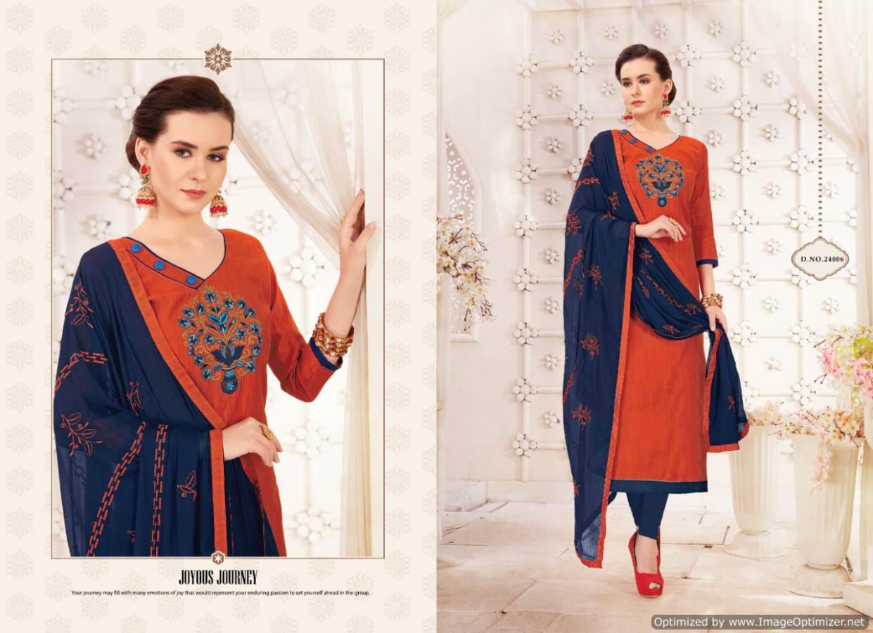 Nayra Vol 2 By Shreeji Designer Churidar Dress Material Collection