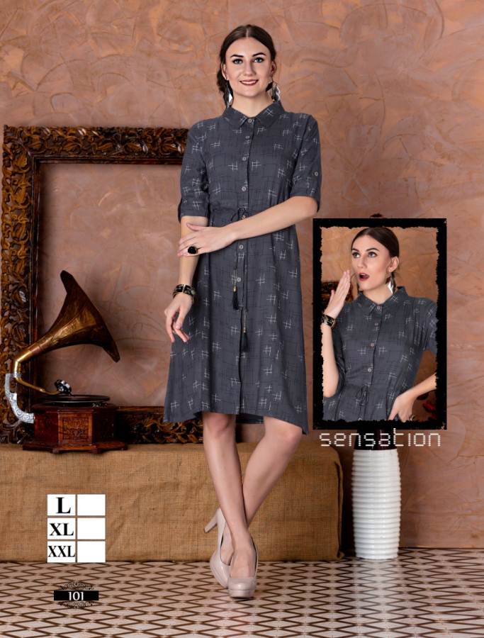 Noor Vol 11 Present Mirayaa Casual Wear Heavy Rayon Printed Western Kurti
