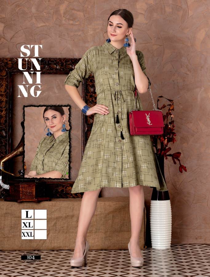 Noor Vol 11 Present Mirayaa Casual Wear Heavy Rayon Printed Western Kurti