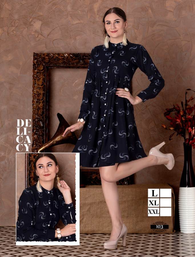 Noor Vol 11 Present Mirayaa Casual Wear Heavy Rayon Printed Western Kurti