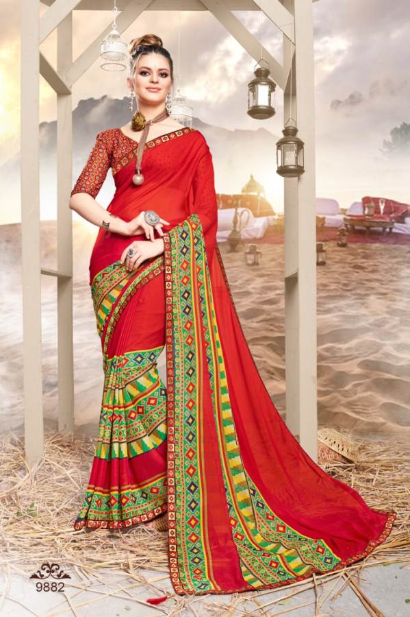 Rajvi Vol Vol 9 By Kodas Rennial Printed Saree Catalogue