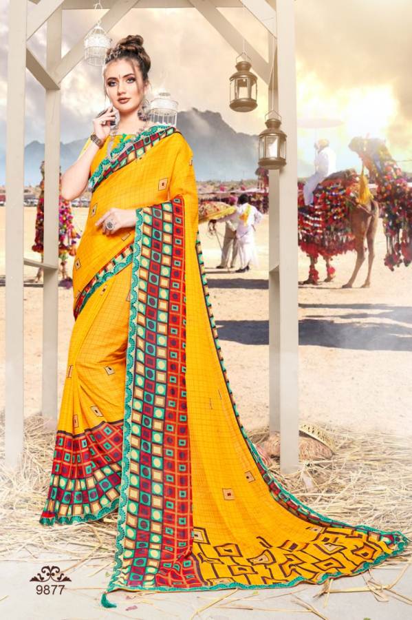 Rajvi Vol Vol 9 By Kodas Rennial Printed Saree Catalogue