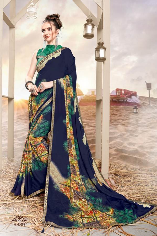 Rajvi Vol Vol 9 By Kodas Rennial Printed Saree Catalogue