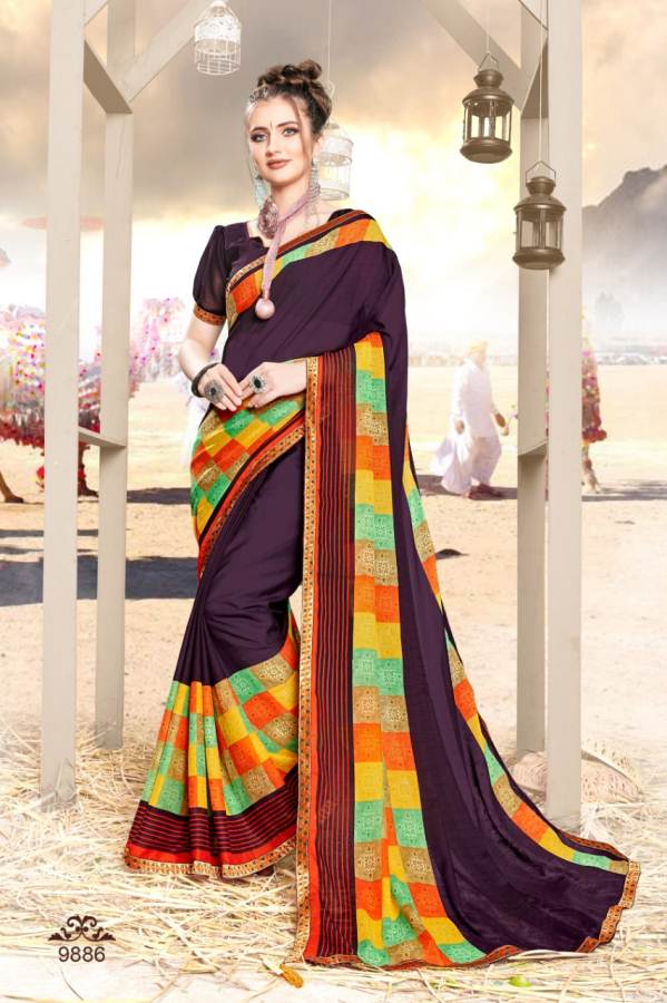 Rajvi Vol Vol 9 By Kodas Rennial Printed Saree Catalogue