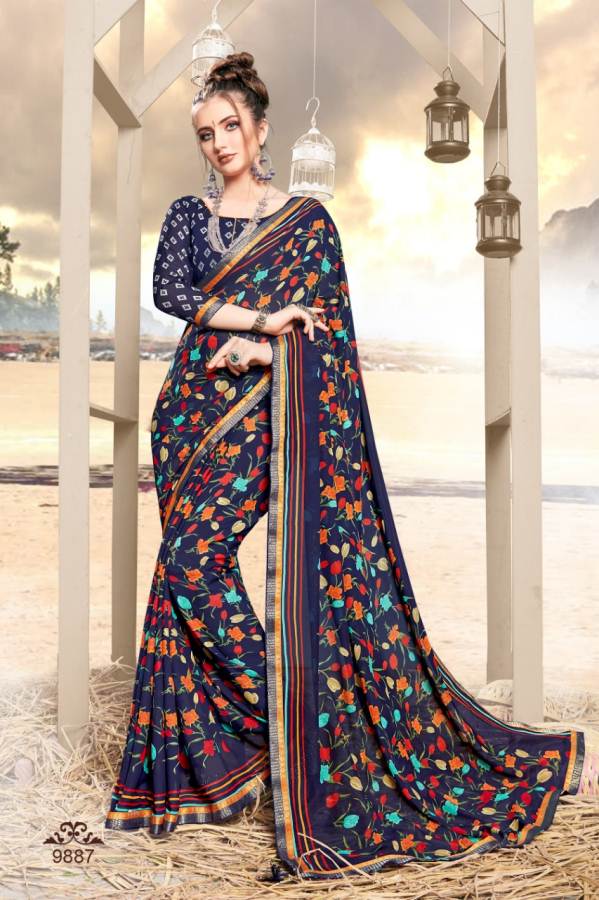 Rajvi Vol Vol 9 By Kodas Rennial Printed Saree Catalogue