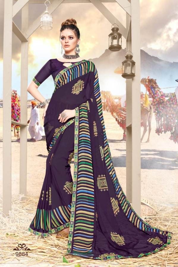 Rajvi Vol Vol 9 By Kodas Rennial Printed Saree Catalogue