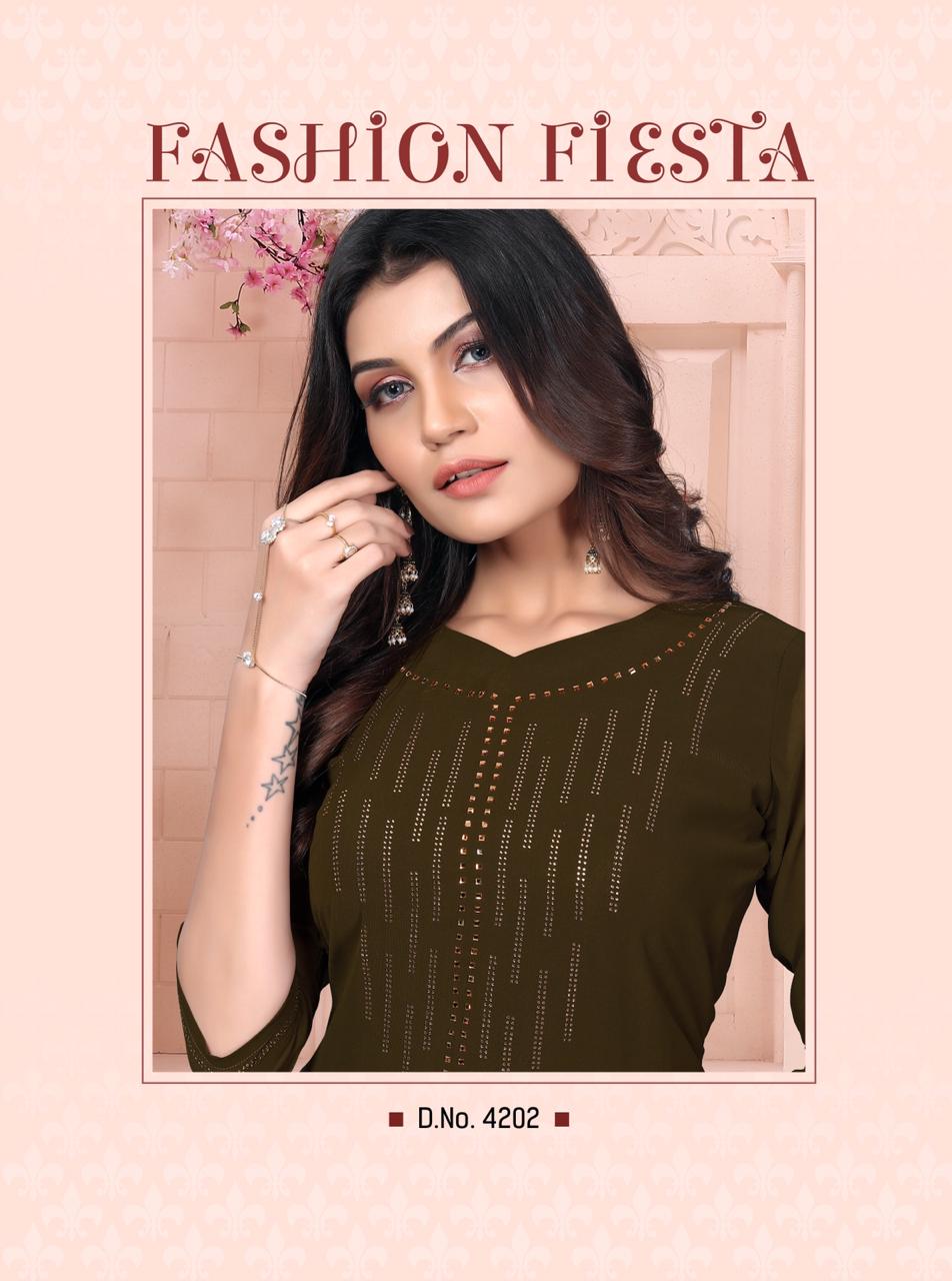 Rijiya Trends Present Swarovski Designer Festival Wear Kurtis Collection.