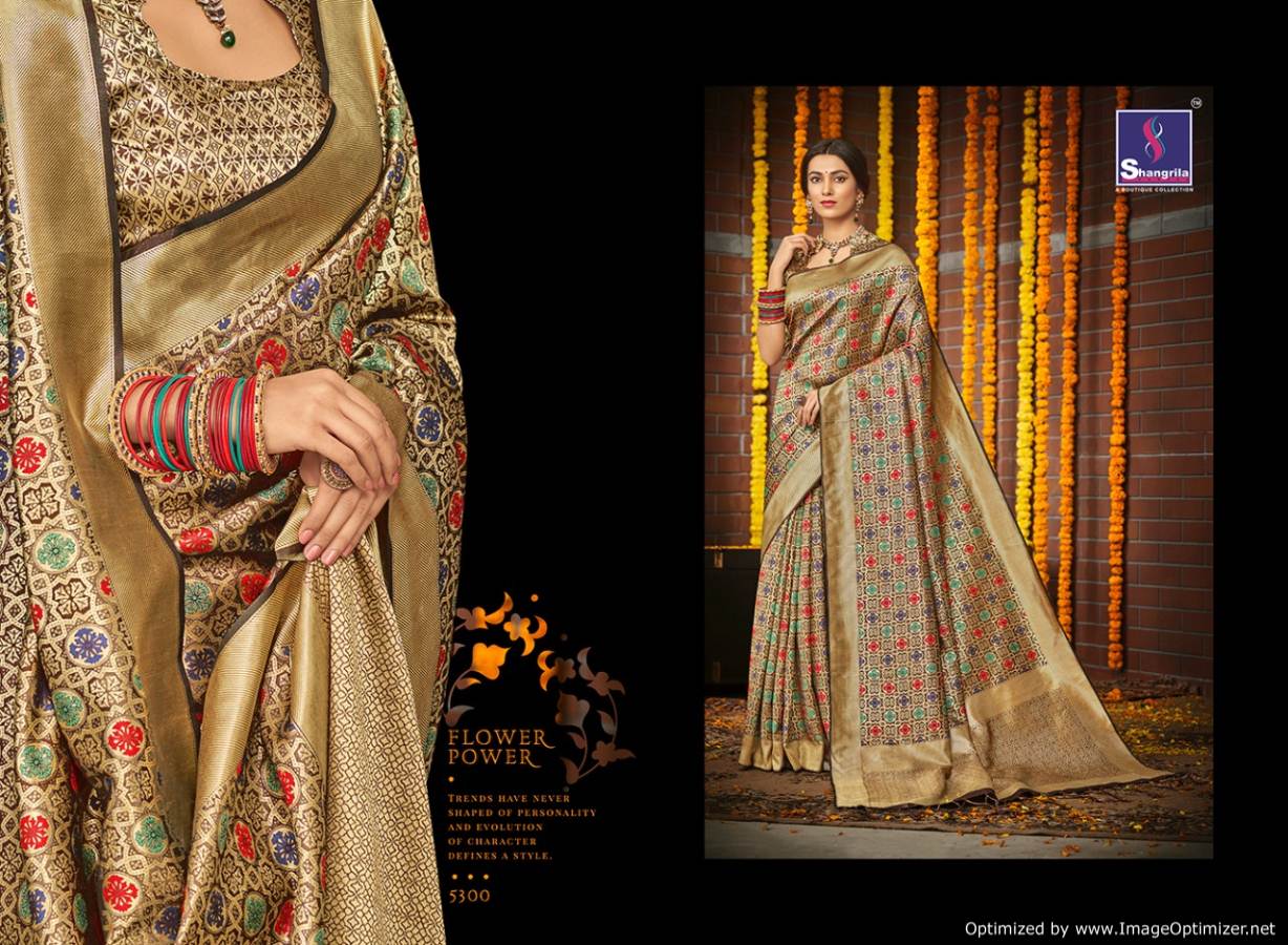 Shangrila Present Khushi Silk Designer Festive Wear Silk Saree Collection