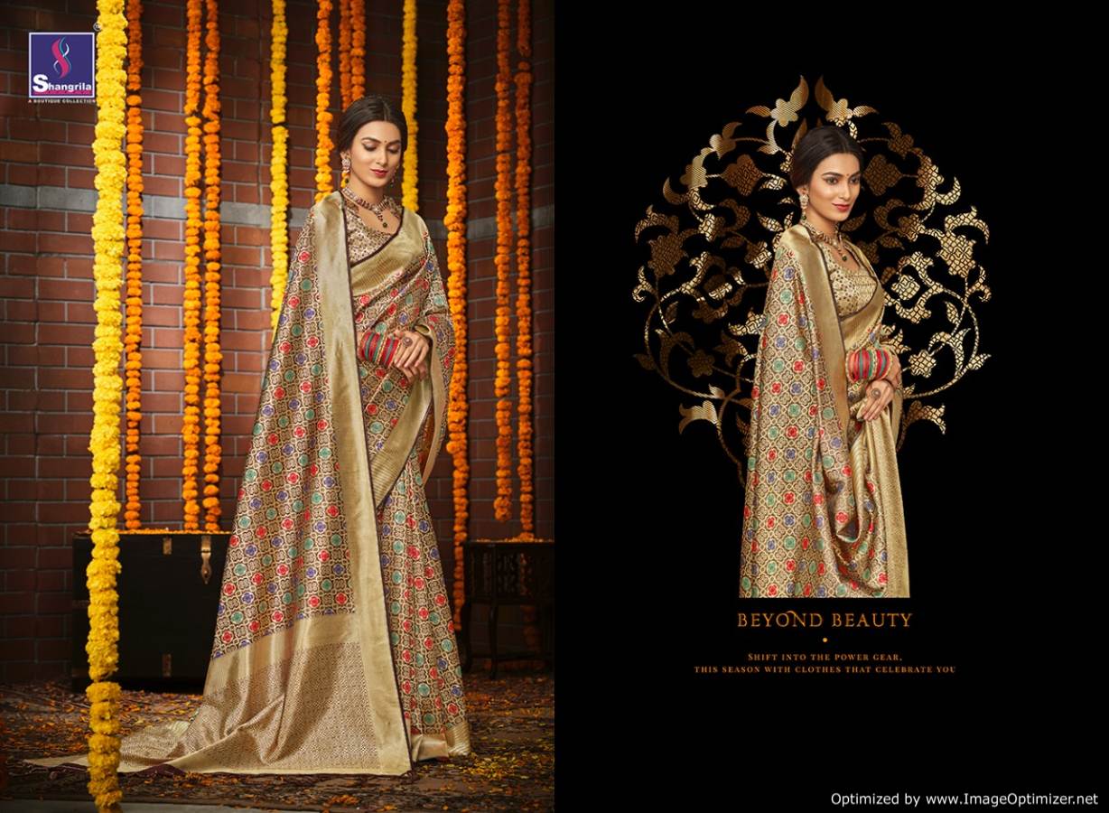 Shangrila Present Khushi Silk Designer Festive Wear Silk Saree Collection