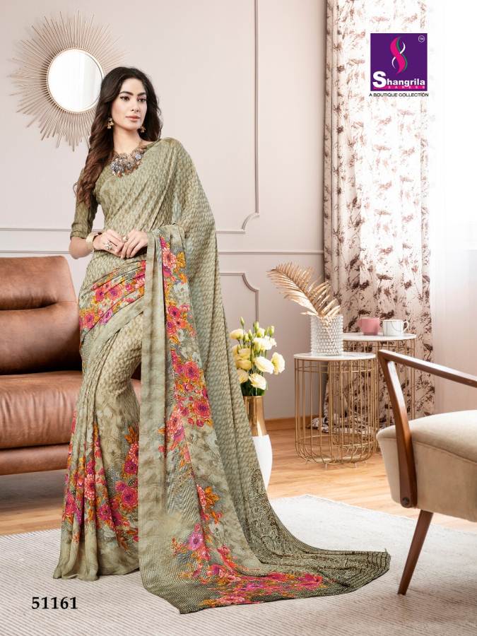Shangrila Present Mahek Heavy Georgette Designer Printed Sarees Catalogue