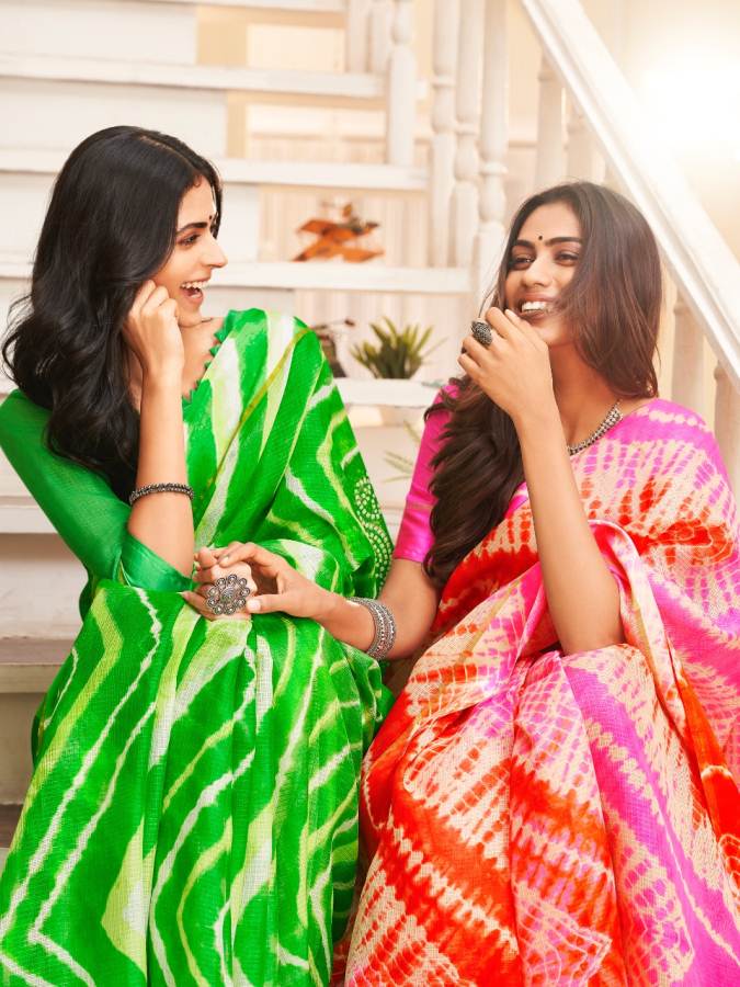 Shibori By Shangrila Running Wear Kota Silk Sarees Catalogue