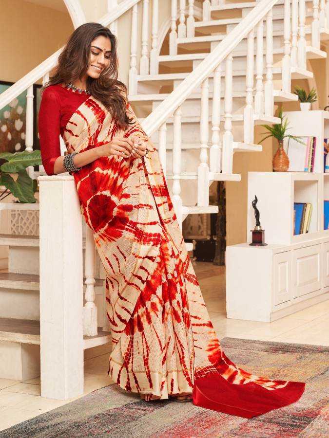 Shibori By Shangrila Running Wear Kota Silk Sarees Catalogue