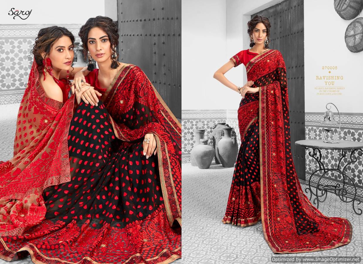 Suhane Pal By Saroj Designer Wedding Wear Sarees Catalogue.
