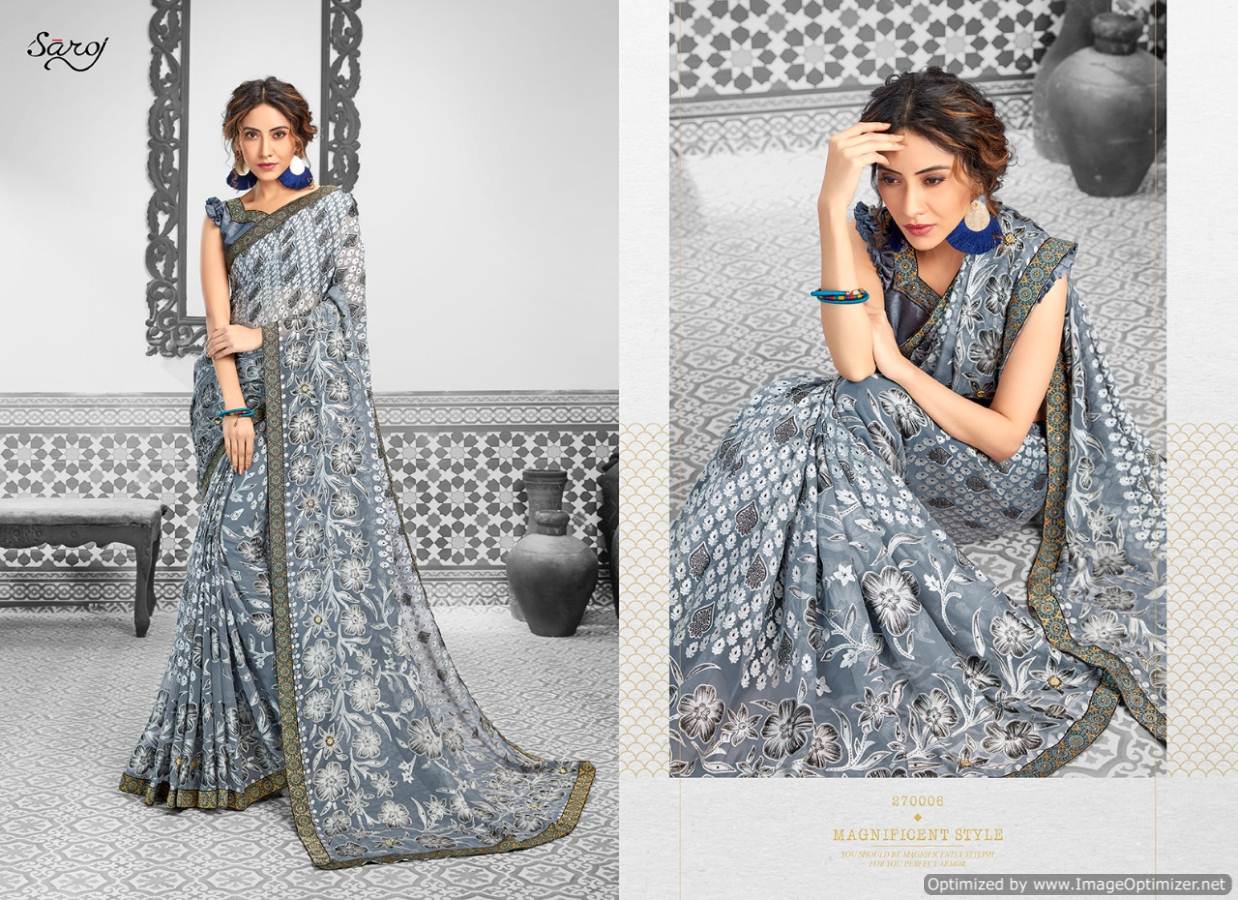 Suhane Pal By Saroj Designer Wedding Wear Sarees Catalogue.