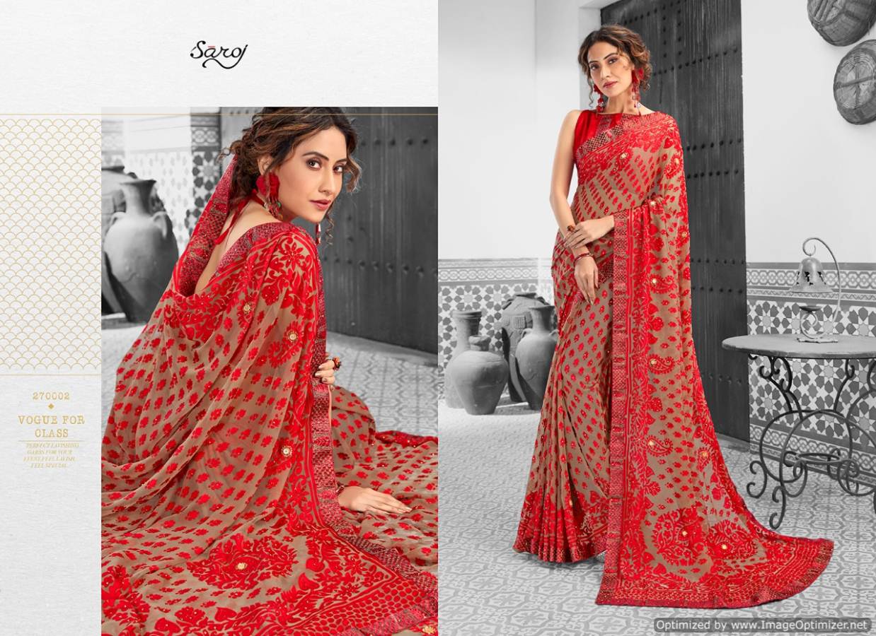 Suhane Pal By Saroj Designer Wedding Wear Sarees Catalogue.