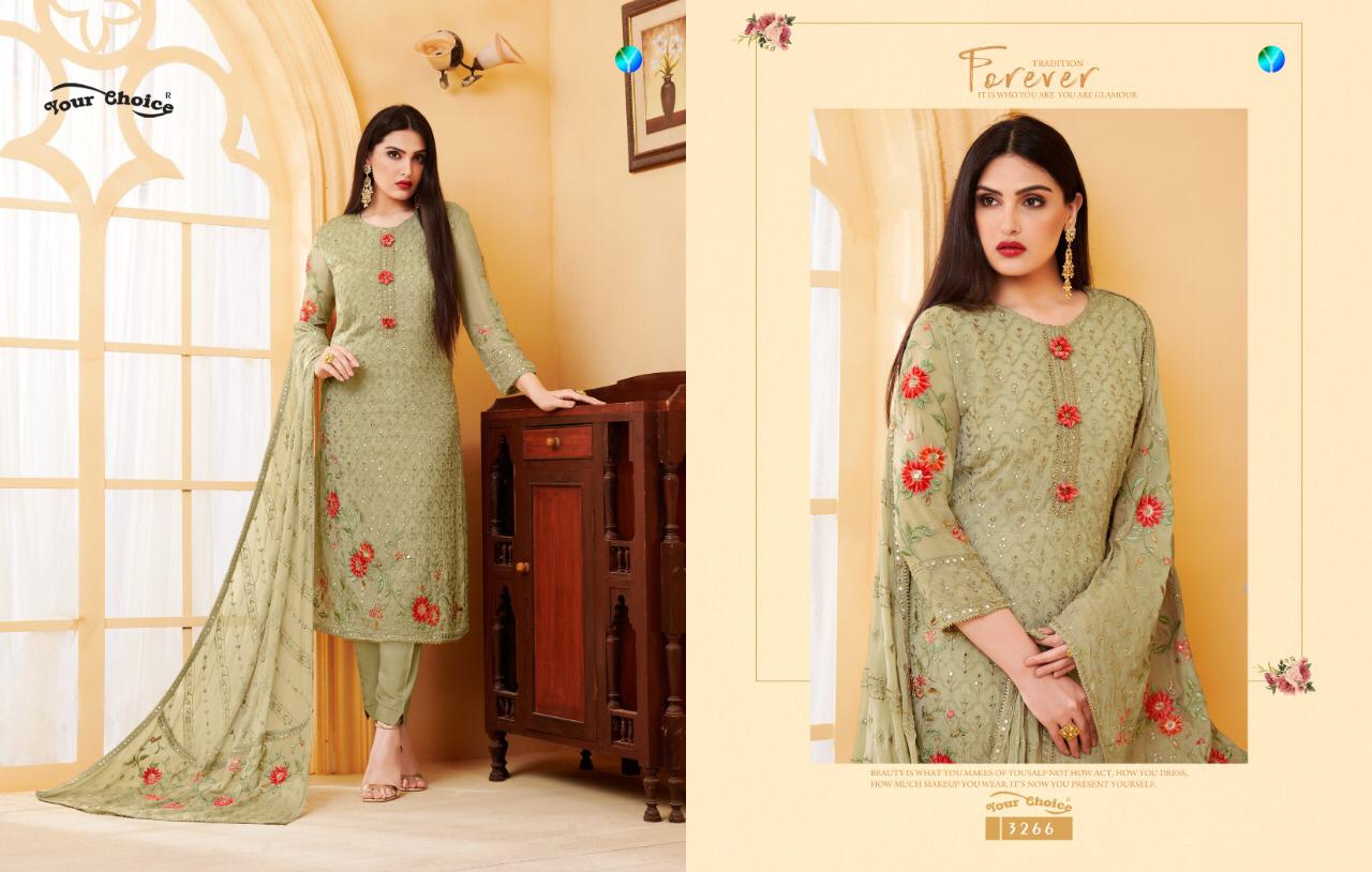 Y.c Present Oye Kudi Pure Viscose Designer Dress Material Collection