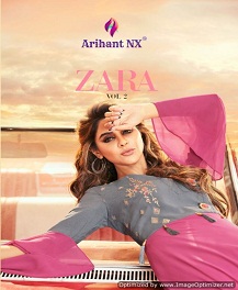 Zara Vol 2 Nx By Arihant Gown Style Party Wear Long Kurti Catalogue