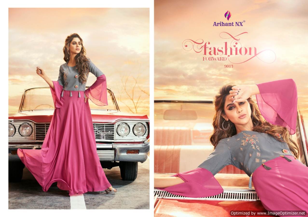 Zara Vol 2 Nx By Arihant Gown Style Party Wear Long Kurti Catalogue