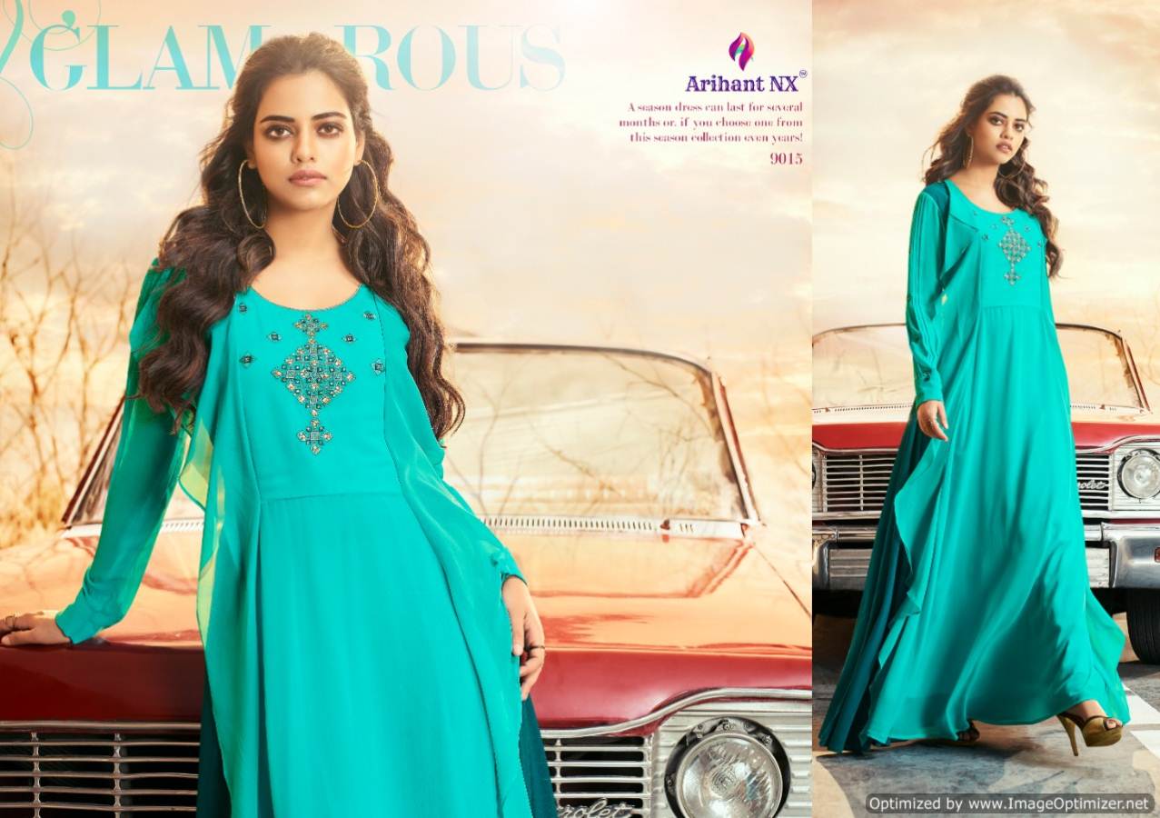 Zara Vol 2 Nx By Arihant Gown Style Party Wear Long Kurti Catalogue