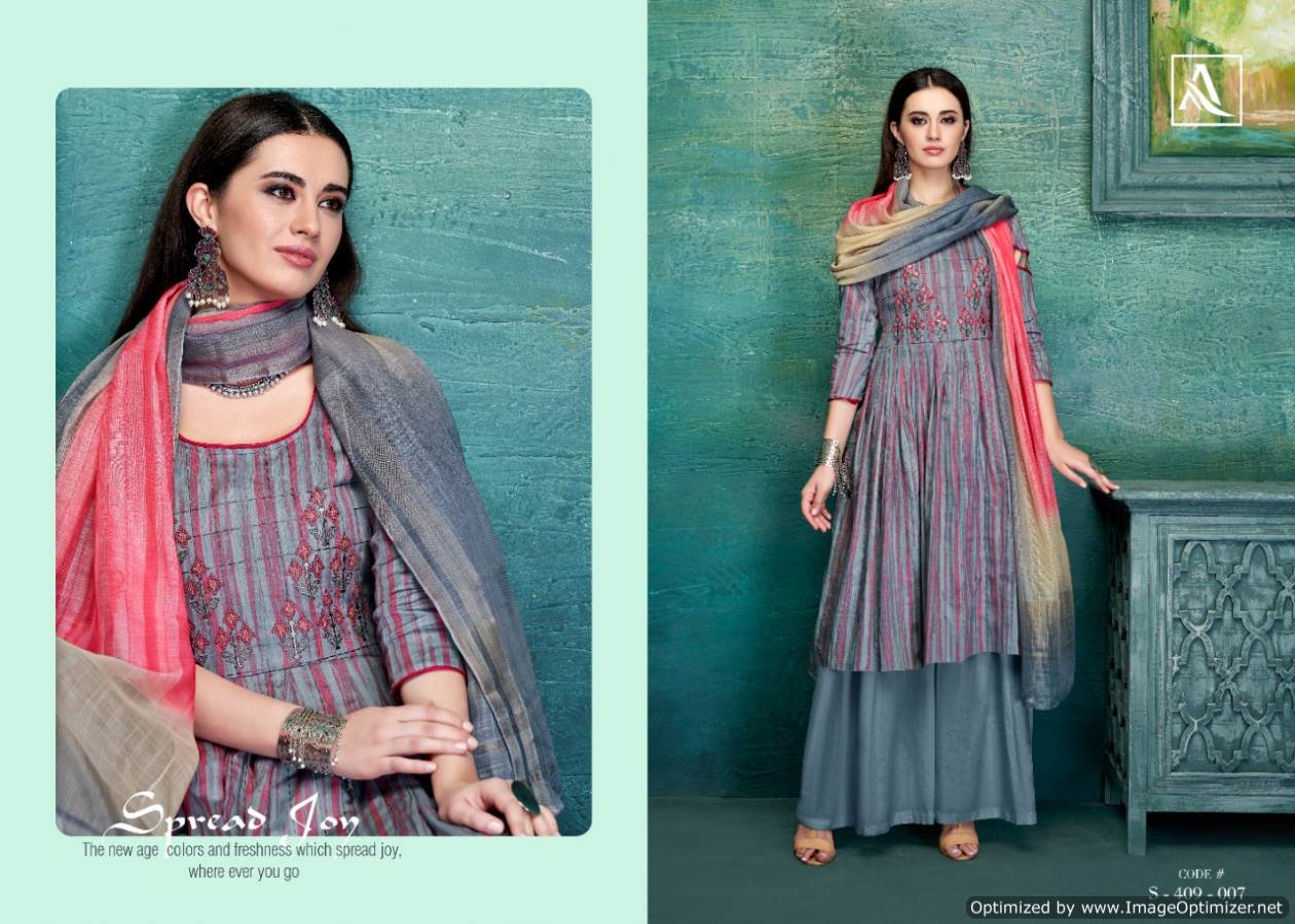 Alok Present Tehzeeb Jam Satin Designer Dress Material Collection