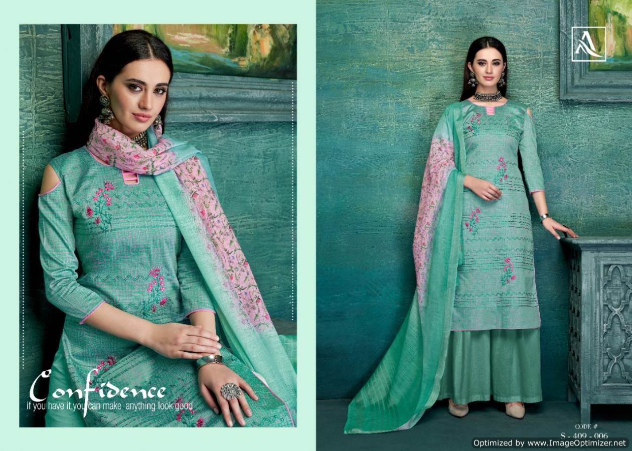 Alok Present Tehzeeb Jam Satin Designer Dress Material Collection