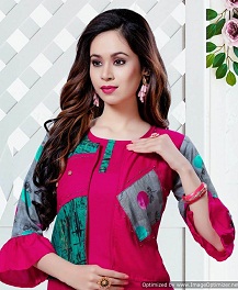 Anokhi By Kinti Printed Rayon Jacket Style Kurti Collection