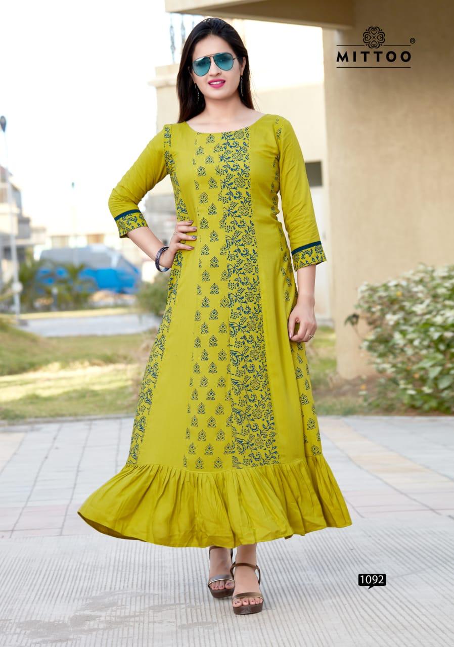 Cambridge Present Mittoo Party Wear Long Kurtis Collection