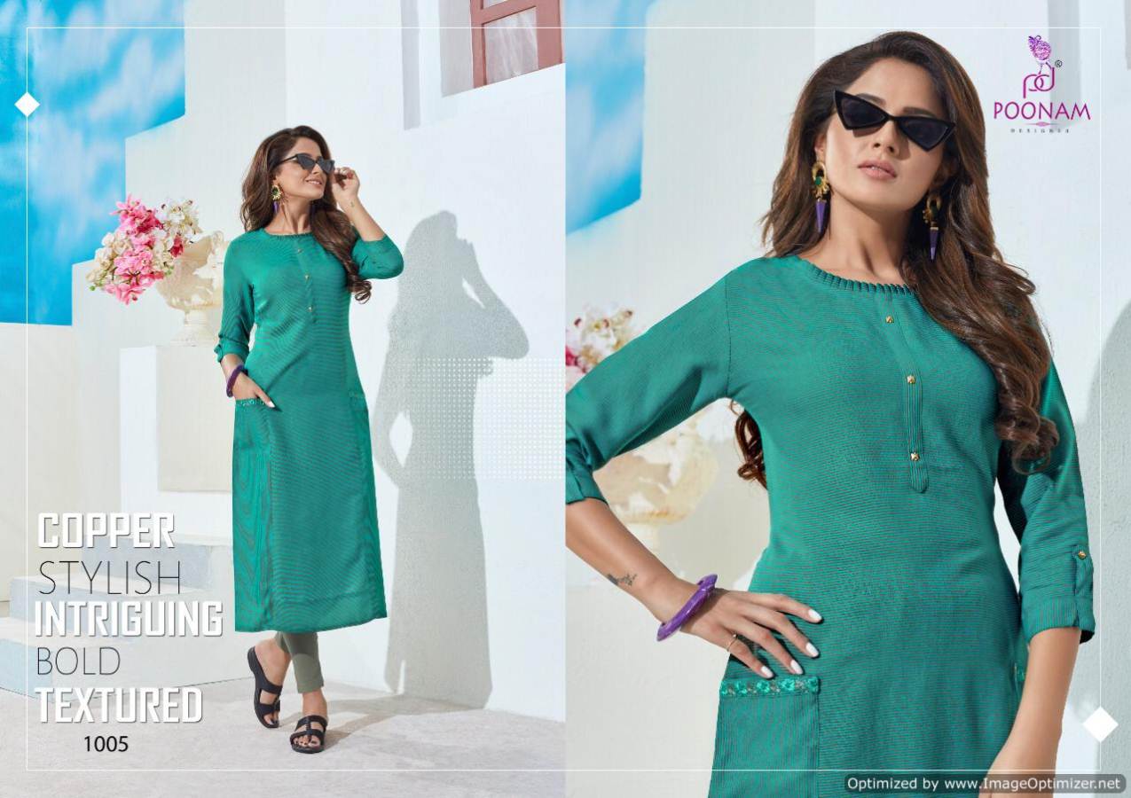 Classic Beauty By Poonam Designer Heavy Rayon Kurti Collection