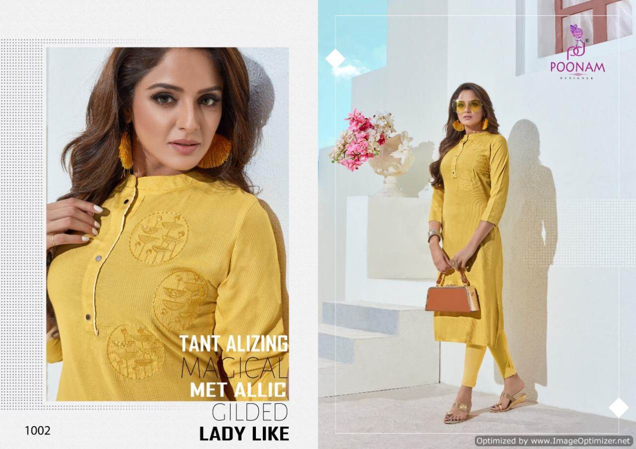 Classic Beauty By Poonam Designer Heavy Rayon Kurti Collection