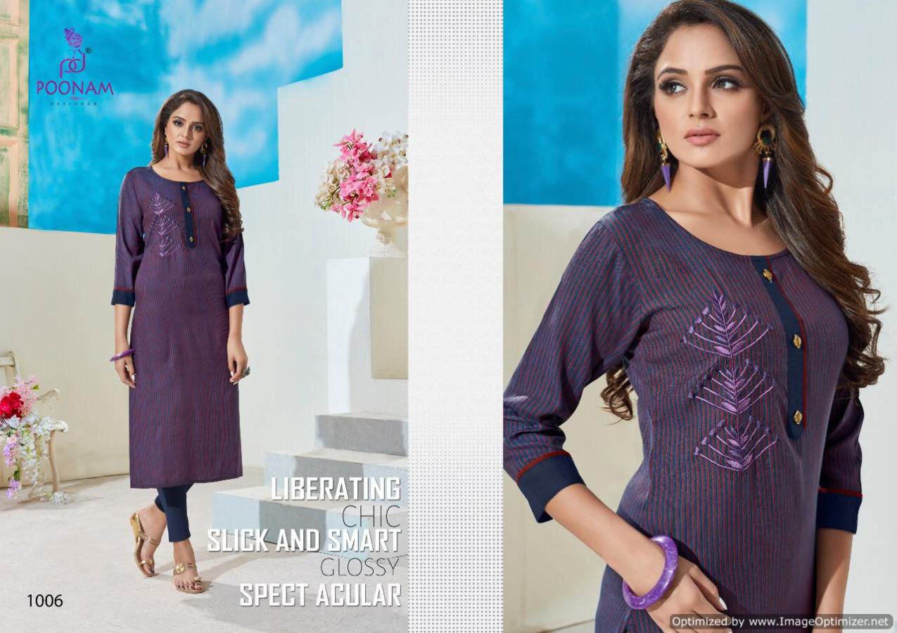Classic Beauty By Poonam Designer Heavy Rayon Kurti Collection