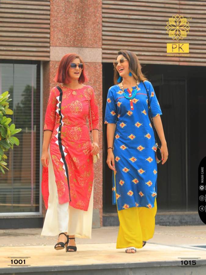 Lifestyle By Aradhna Rayon Printed Kurtis Catalogue