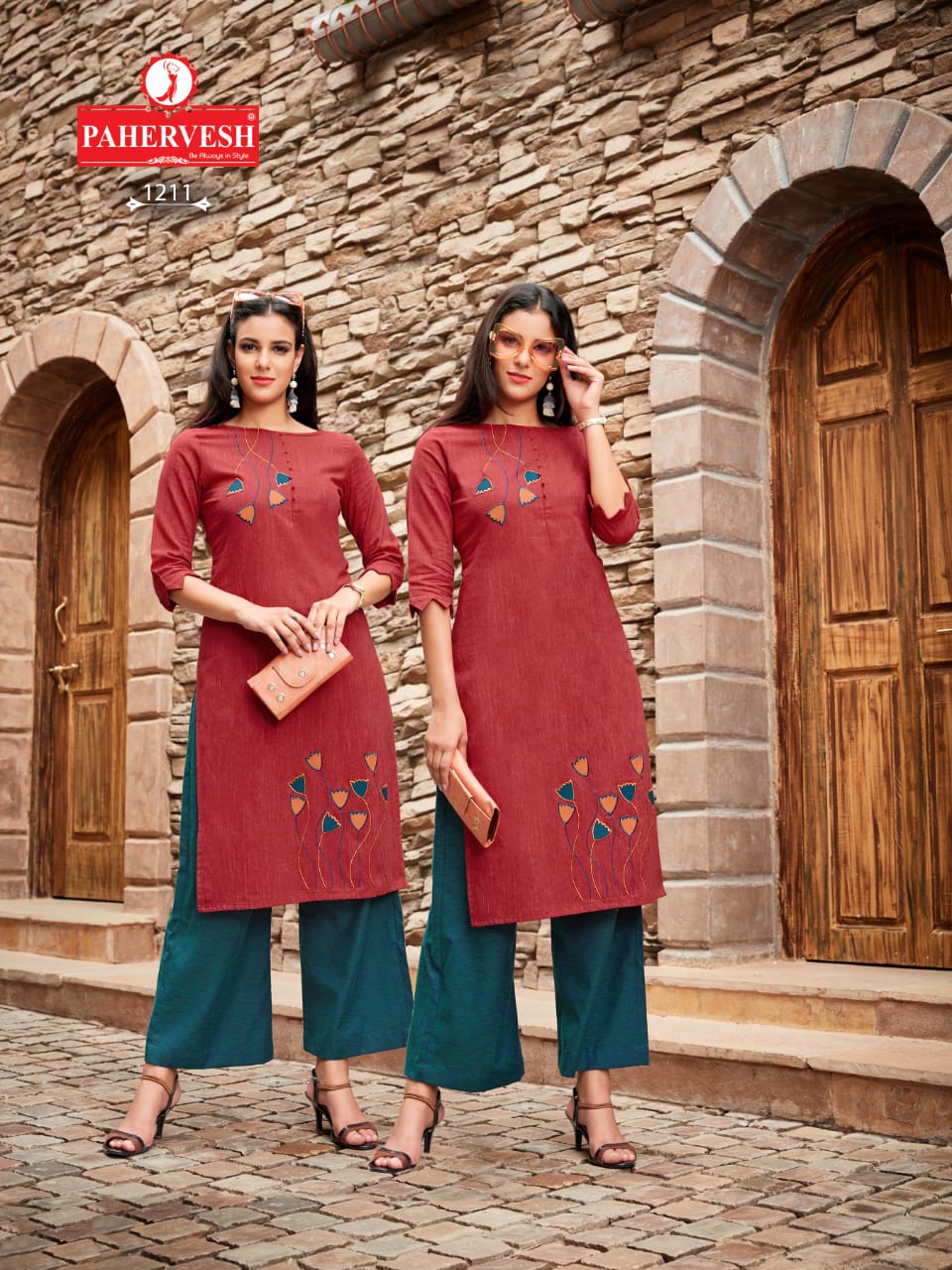 Pahervesh Paresent Chahat Designers Runnung Wear Kurtis With Bottom Collection