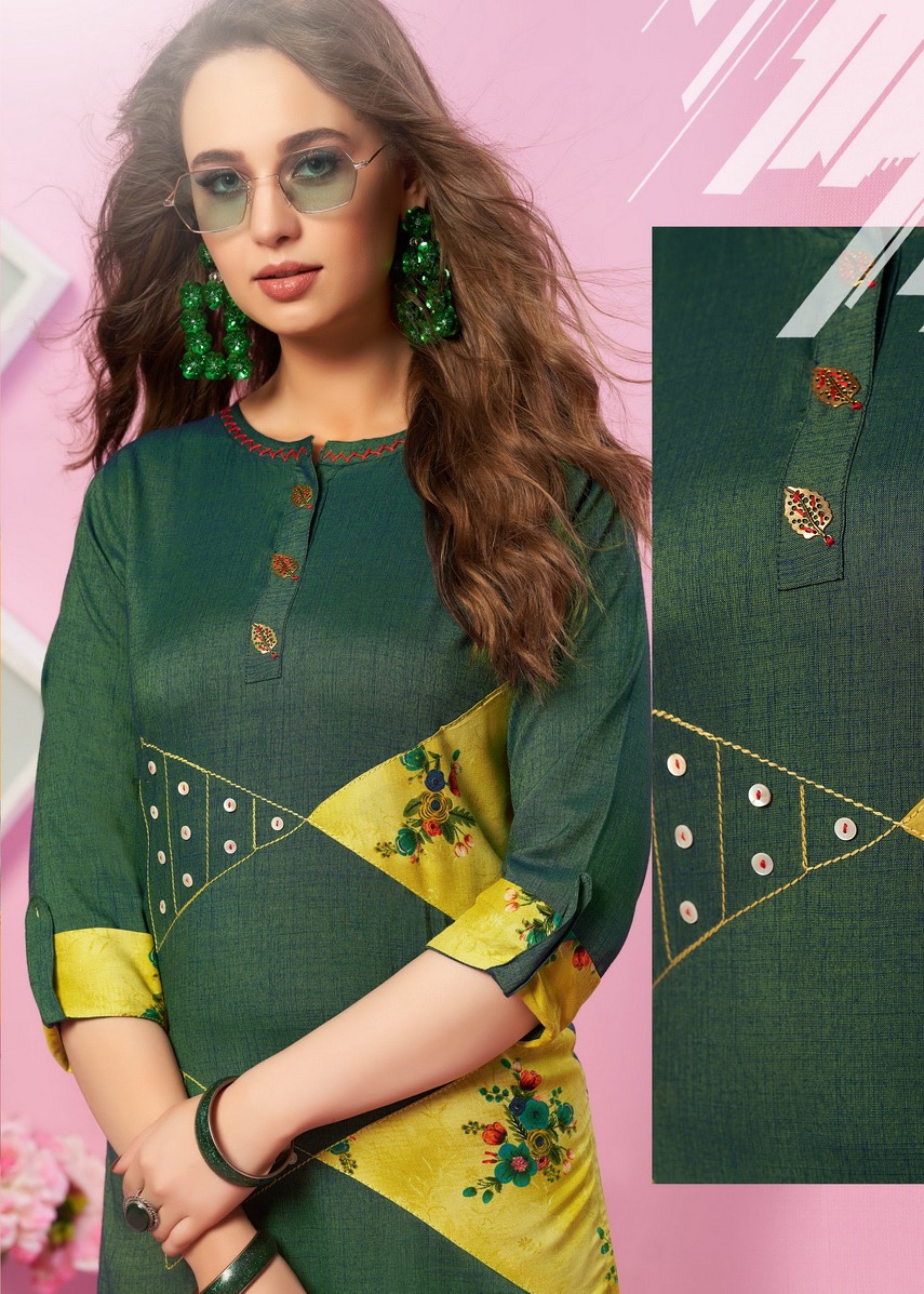 Pink Vol 9 Designer Casual Wear Kurtis Collection