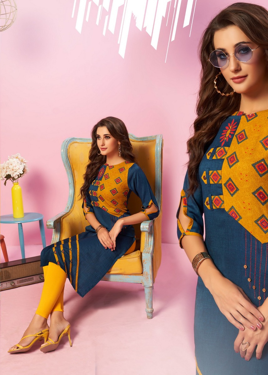 Pink Vol 9 Designer Casual Wear Kurtis Collection