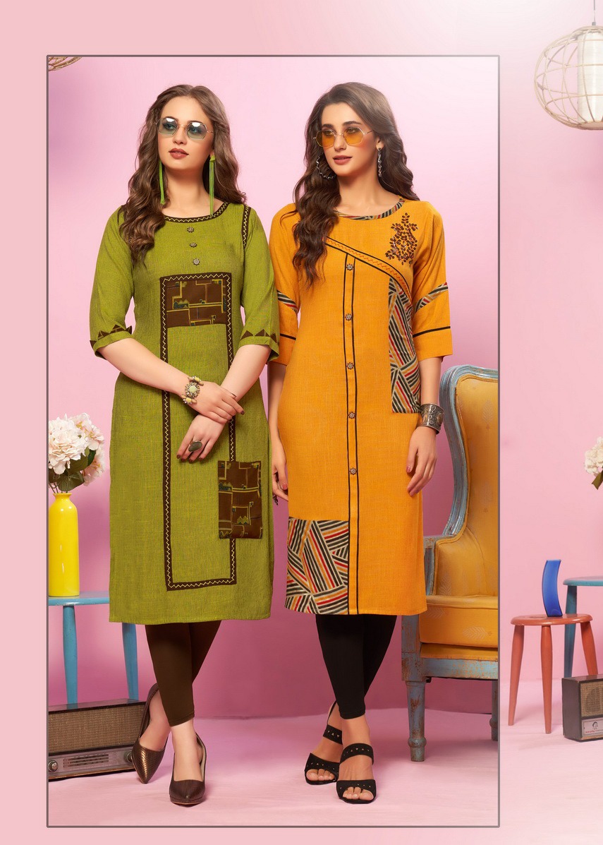 Pink Vol 9 Designer Casual Wear Kurtis Collection