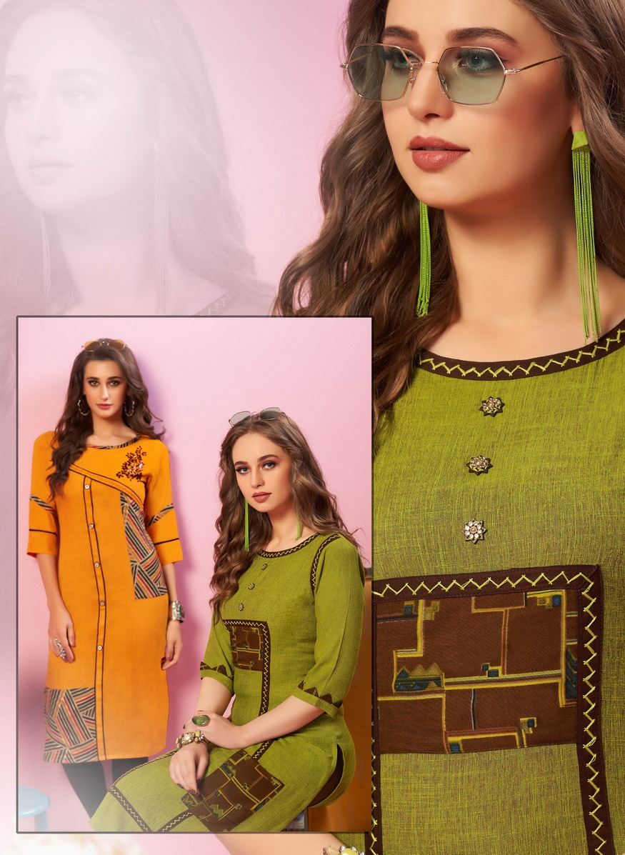 Pink Vol 9 Designer Casual Wear Kurtis Collection