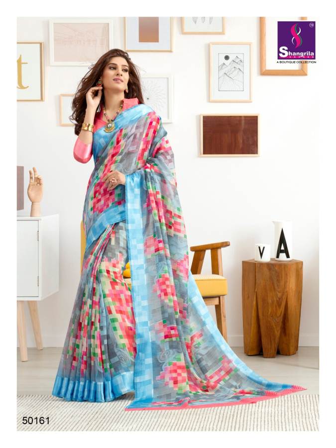 Suruchi Cotton Vol 2 By Shangrila Rich Collection Of Linen Sarees Catalogue