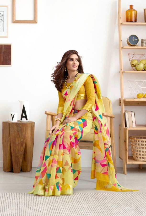 Suruchi Cotton Vol 2 By Shangrila Rich Collection Of Linen Sarees Catalogue