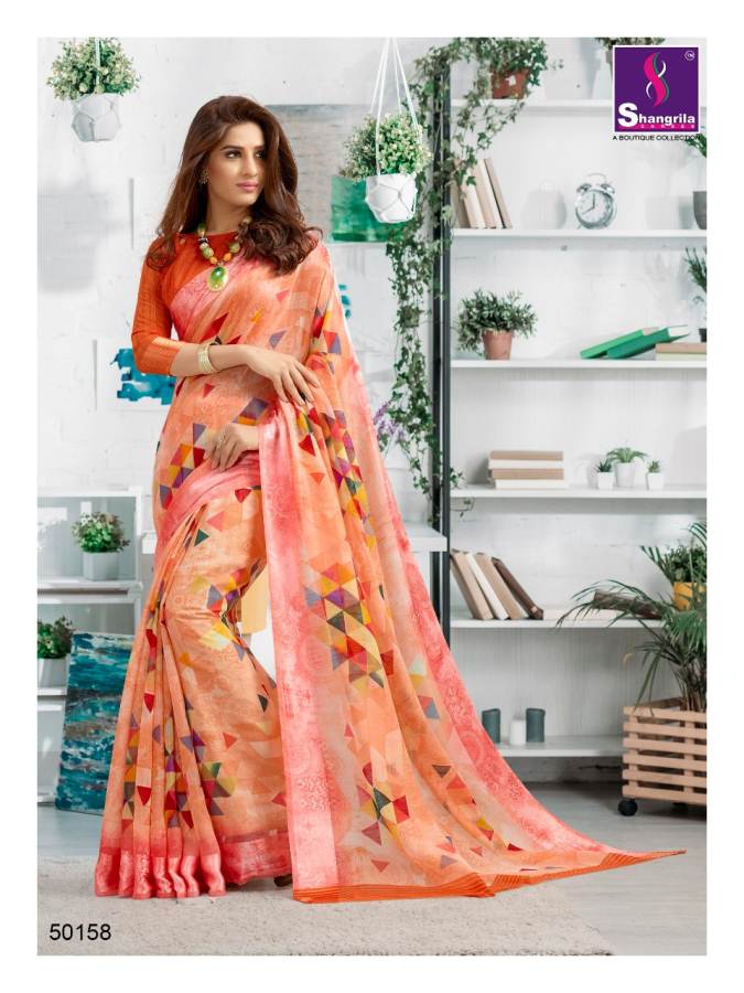 Suruchi Cotton Vol 2 By Shangrila Rich Collection Of Linen Sarees Catalogue