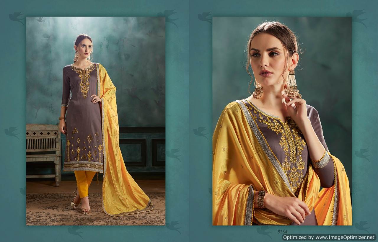 Silk Shine By Kessi Designer Jam Satin Dress Material Collection