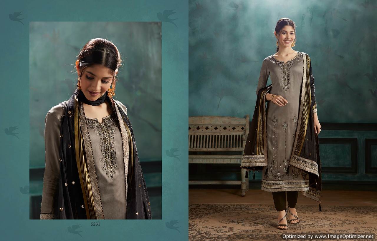 Silk Shine By Kessi Designer Jam Satin Dress Material Collection