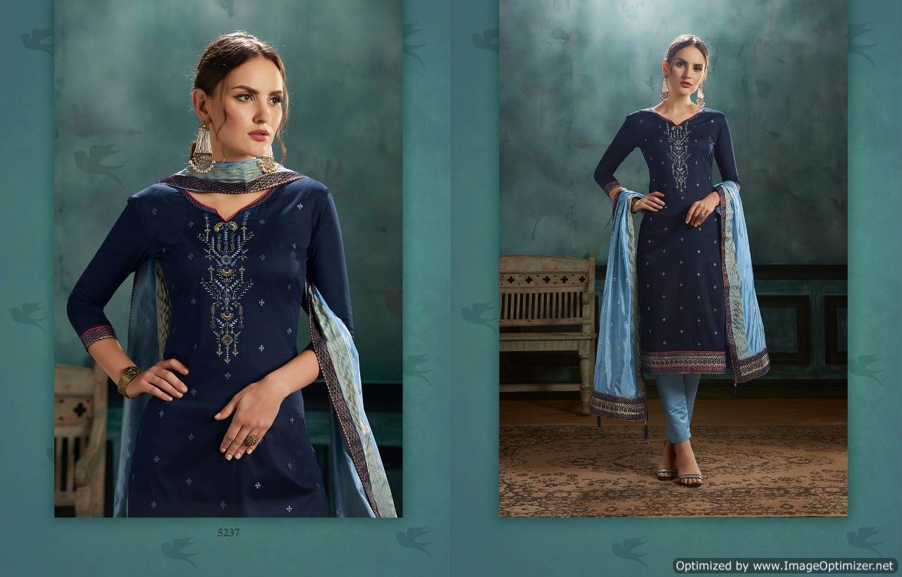 Silk Shine By Kessi Designer Jam Satin Dress Material Collection