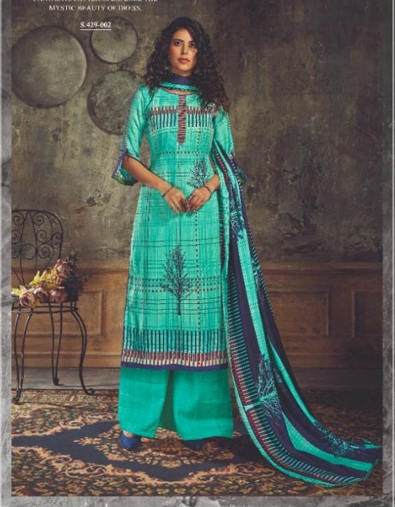Alok By Noorie Pure Wool Pashmina Designer Dress Material Collection.