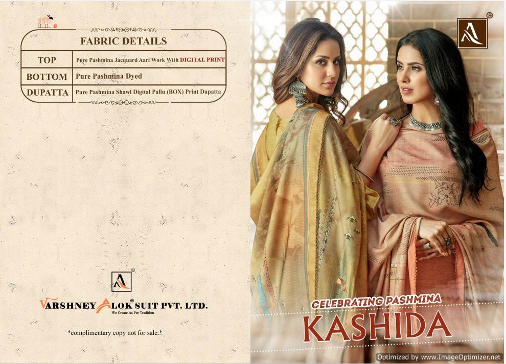 Alok Present Kashida Casual Wear Dress Material Collection