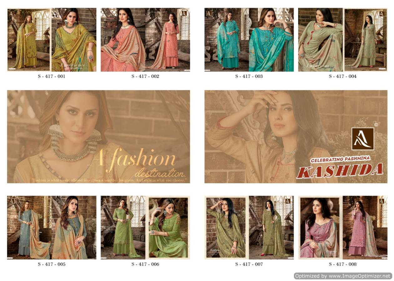 Alok Present Kashida Casual Wear Dress Material Collection