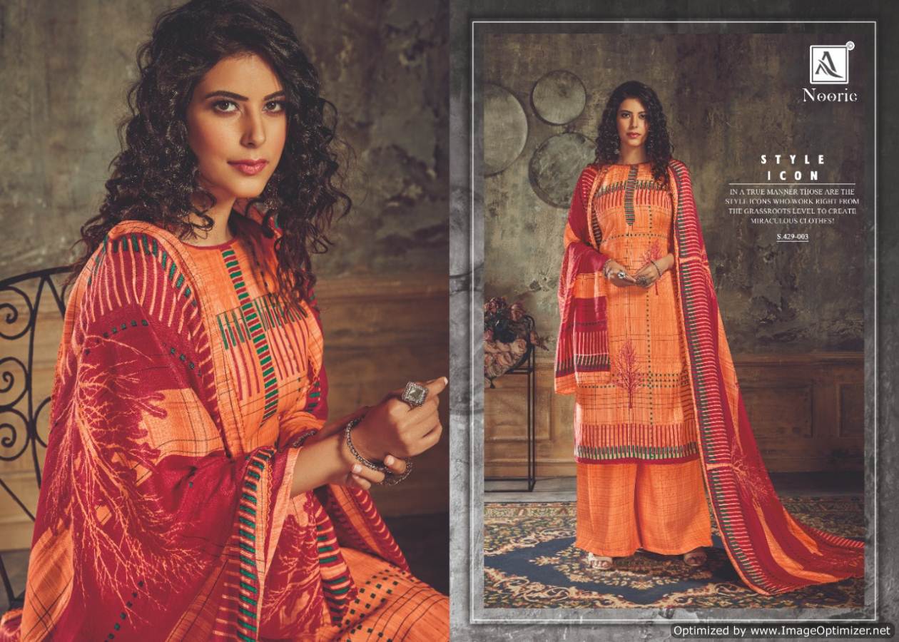 Alok By Noorie Pure Wool Pashmina Designer Dress Material Collection.