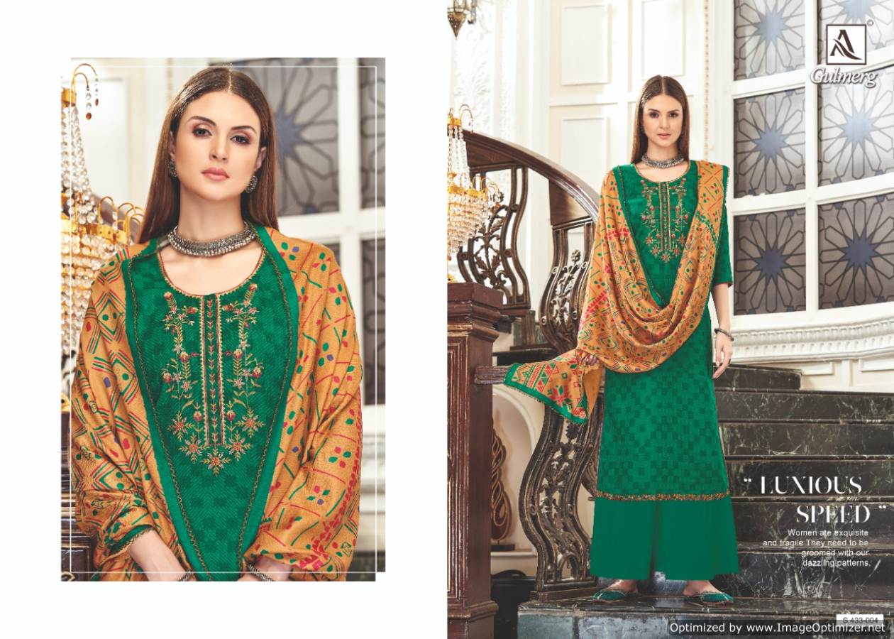 Alok Present Gulmerg Festival Wear Designer Dress Material Collection