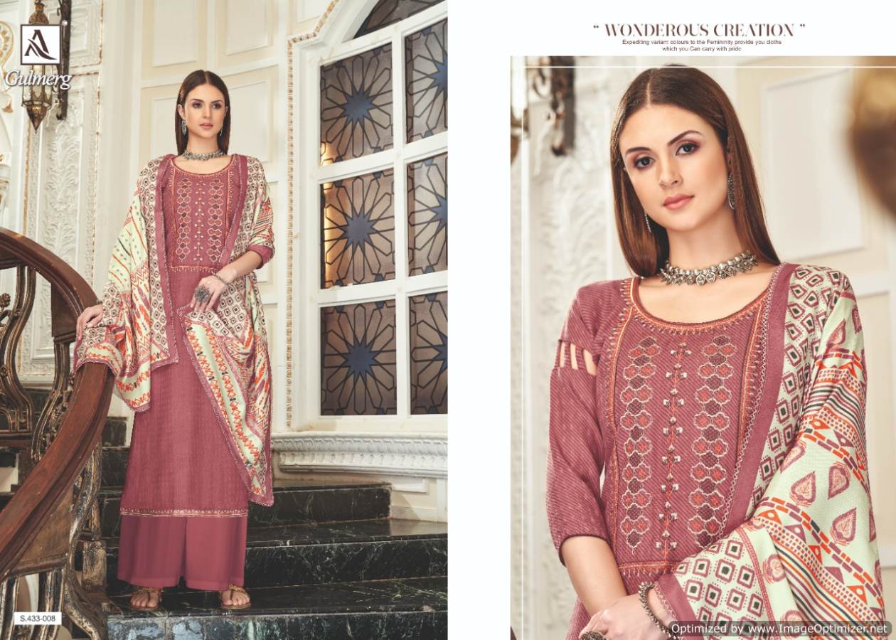 Alok Present Gulmerg Festival Wear Designer Dress Material Collection