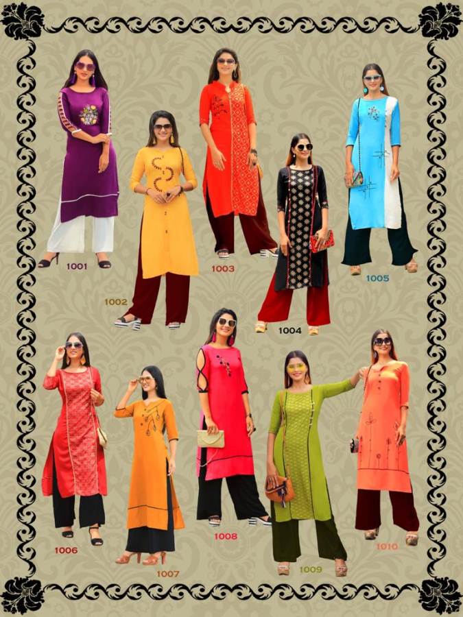 Aradhna Present Rose Rivera Vol 3 Casual Wear Kurtis Collection.